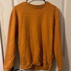 Mens Ricky Singh Denim & Flower crew neck L/S